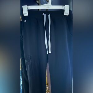 Figs Black Zamora Jogger Scrubs X-Small Tall XS